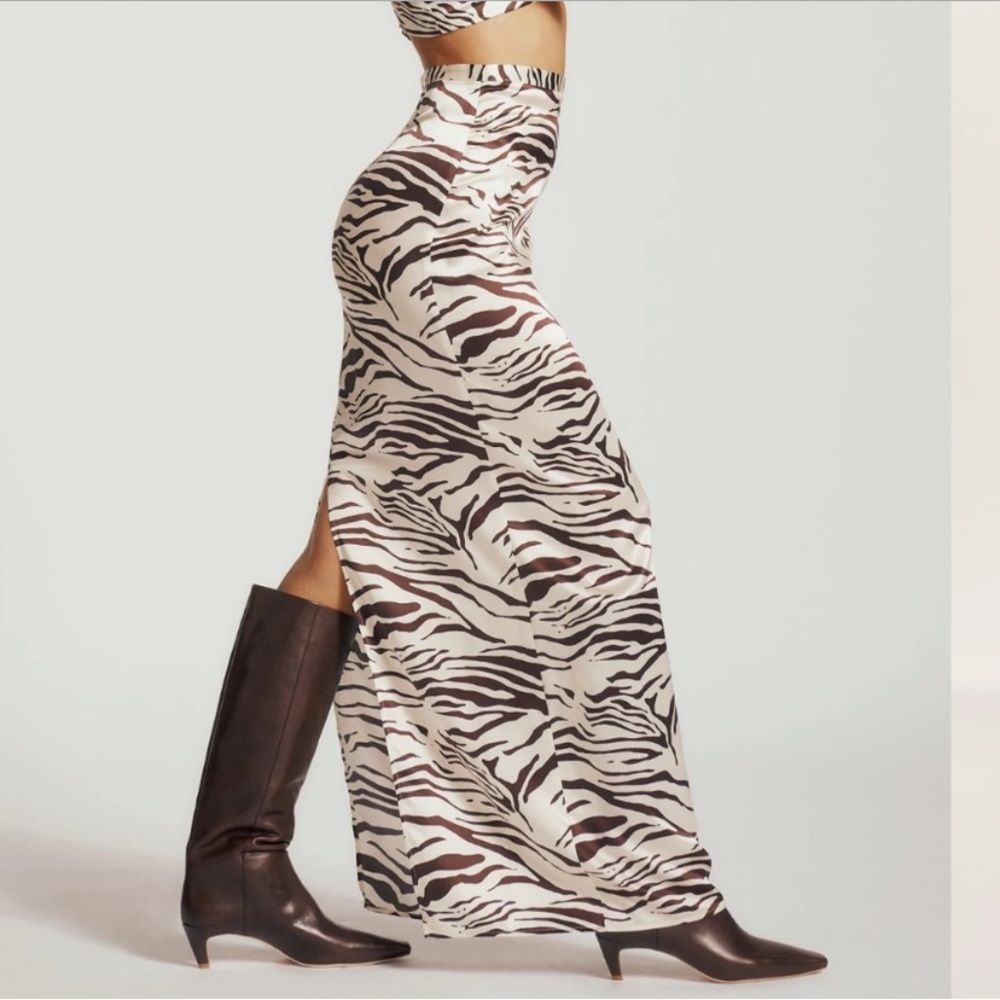 Reformation Isabella Silk Skirt